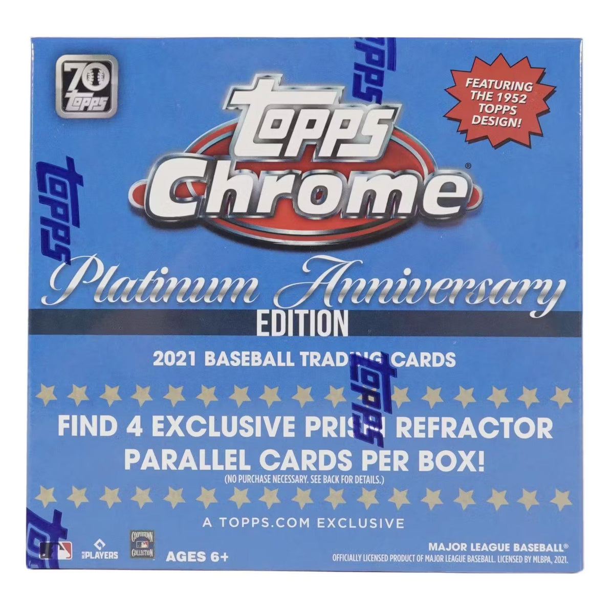 2021 Topps Chrome Platinum Anniversary Baseball Mega Box (Blue)