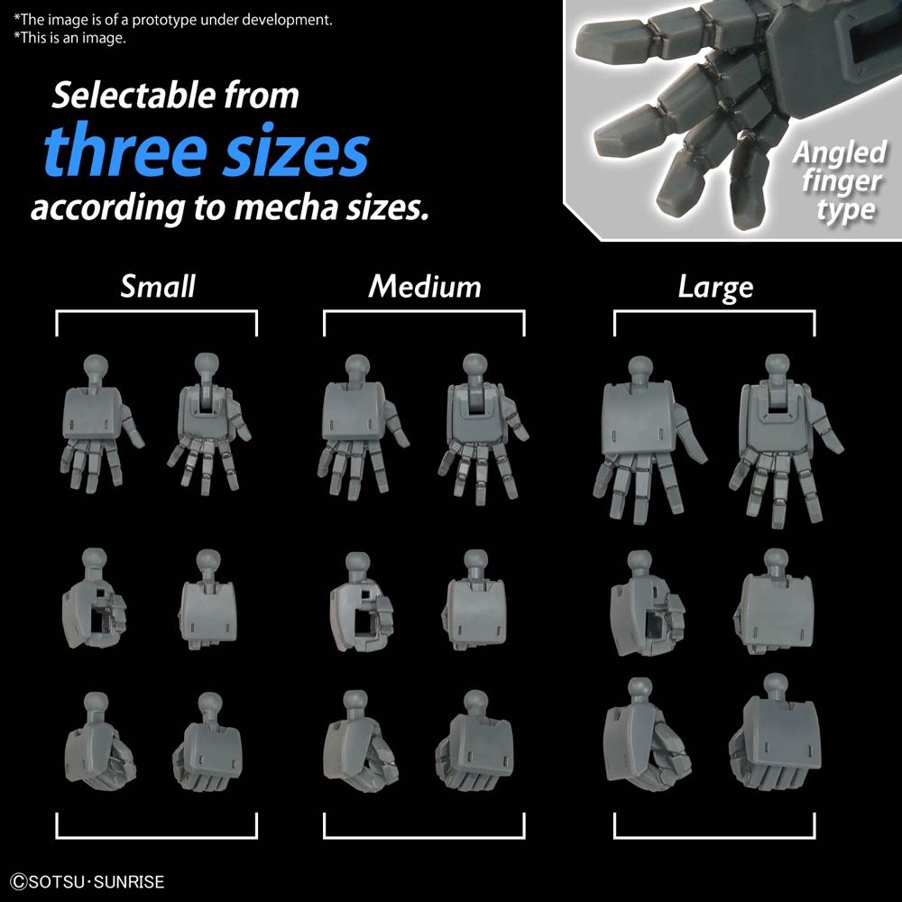 Gundam 1/144 Gunpla Option Parts Set 03 (Build Hands Edge) Model Kit