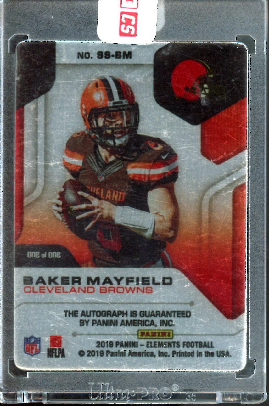 2019 Panini Elements Baker Mayfield Auto 1/1 Buccaneers