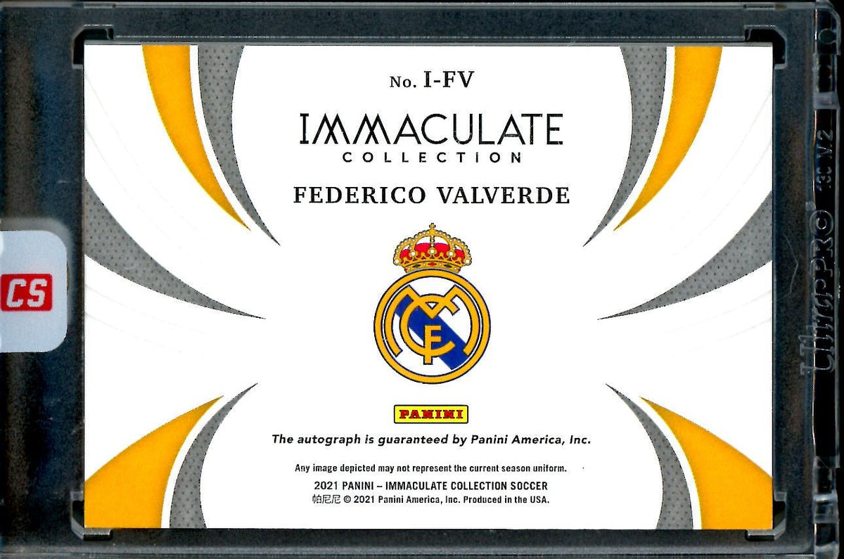 2021 Panini Immaculate Frederico Valverde Introductions Autograph /25 Real Madrid