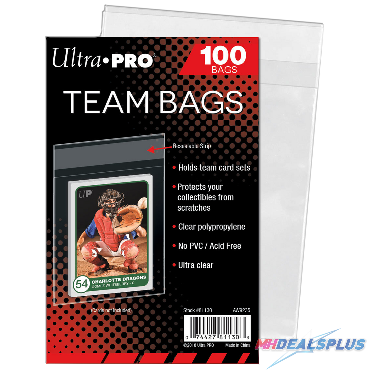 Ultra Pro - Team Bags Resealable Sleeves