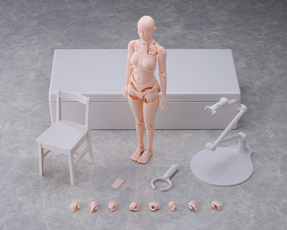 Nishimura Style Drawing Doll Olive Flesh
