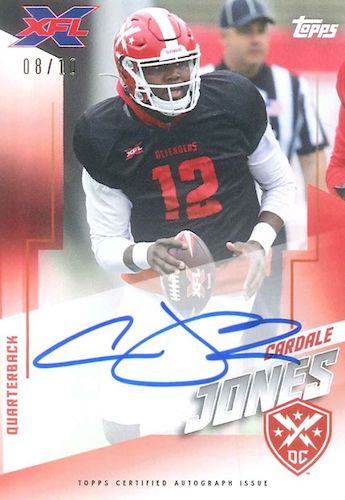 2020 Topps XFL Football Hobby Box