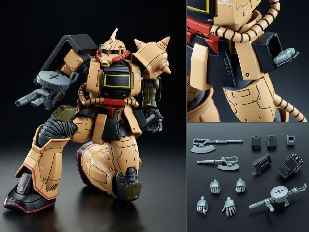 Gundam 1/144 HG The Origin MS-06D Zaku Desert Type Model Kit Exclusive