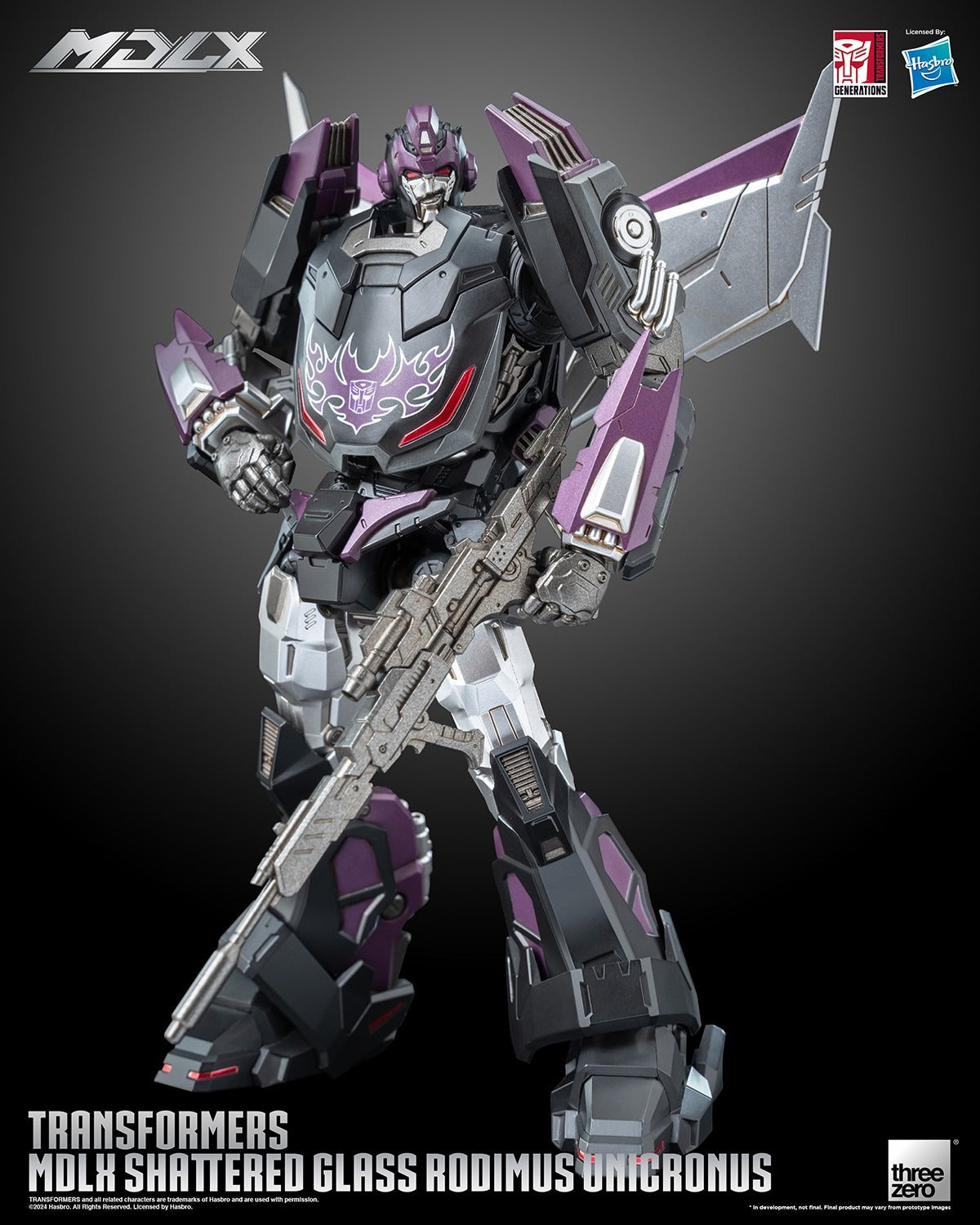 ThreeZero Transformers Shattered Glass Rodimus Unicronus MDLX Action Figure