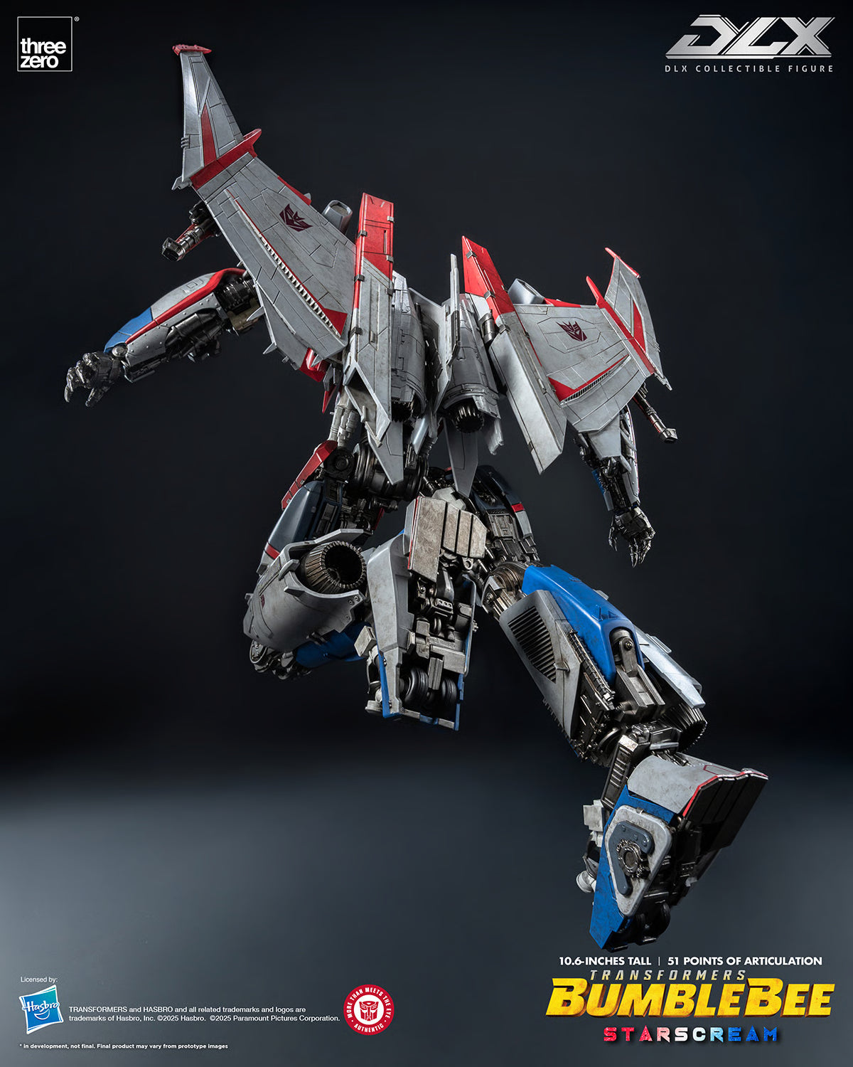 ThreeZero Transformers Bumblebee Movie Starscream DLX Scale Figure