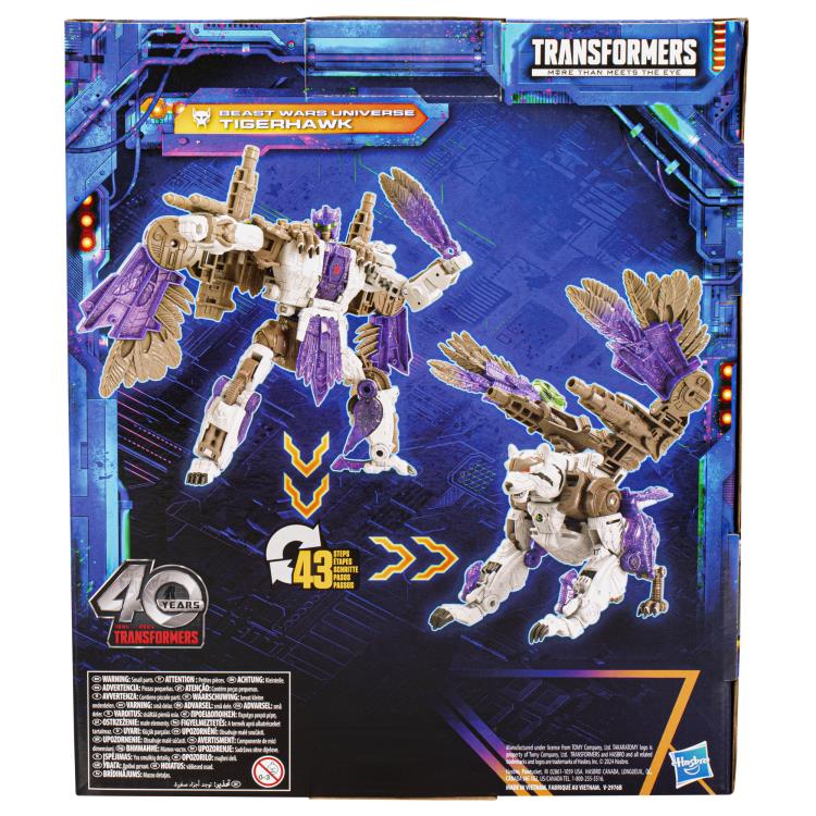 Transformers Generations Legacy United Leader Class Beast Wars Universe Tigerhawk Action Figure