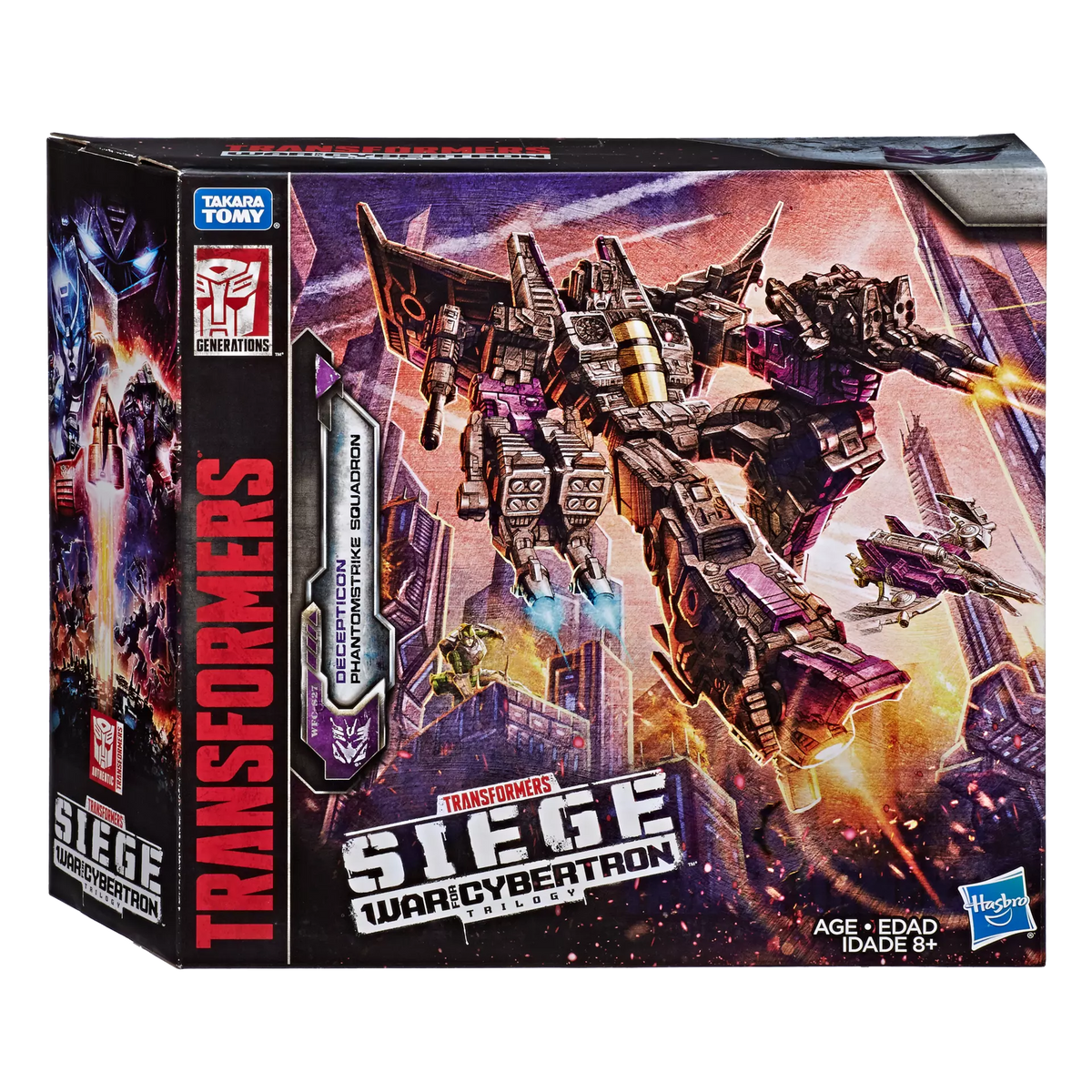 Transformers Generations War For Cybertron: Siege Voyager Decepticon Skywarp Phantomstrike Squadron 4 Pack Final Strike Action Figure WFC-S27