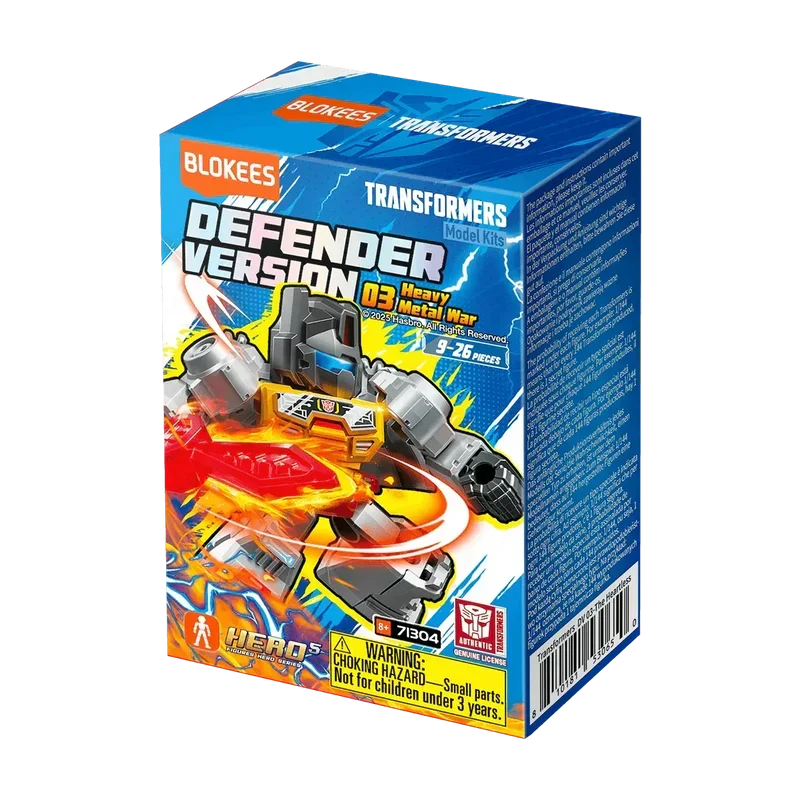 Blokees Transformers Model Kits Defender Version #03 Heavy Metal War Mystery Box Trading Figure Set of 12