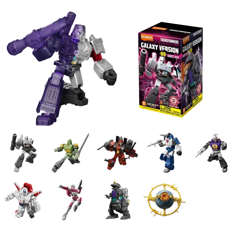 Blokees Transformers Model Kits Experience Galaxy Version #09 Darkest Hour Mystery Box Trading Figure Set of 9