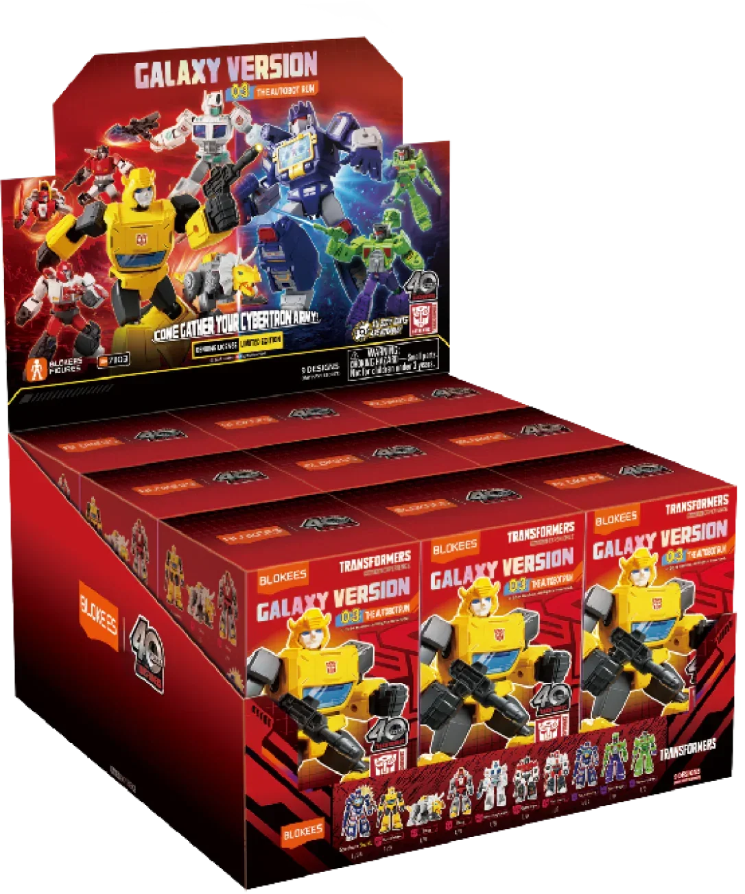 Blokees Transformers Model Kits Experience Galaxy Version #03 The Autobot Run Mystery Box Trading Figure Set of 9
