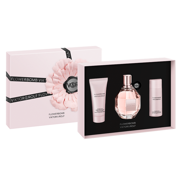 Flowerbomb 3.4oz EDP & 1.7oz Body Lotion & 1.7oz Shower Gel