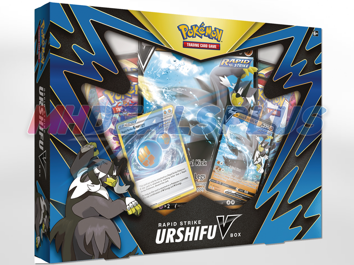 Pokemon TCG Battle Styles Rapid Strike Urshifu V Box - 4 Booster Packs