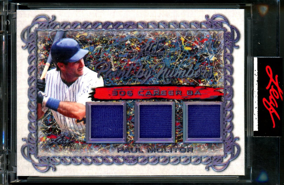 2021 Leaf Art of Sport Paul Molitor Paint by Numbers Patch /4 Brewers