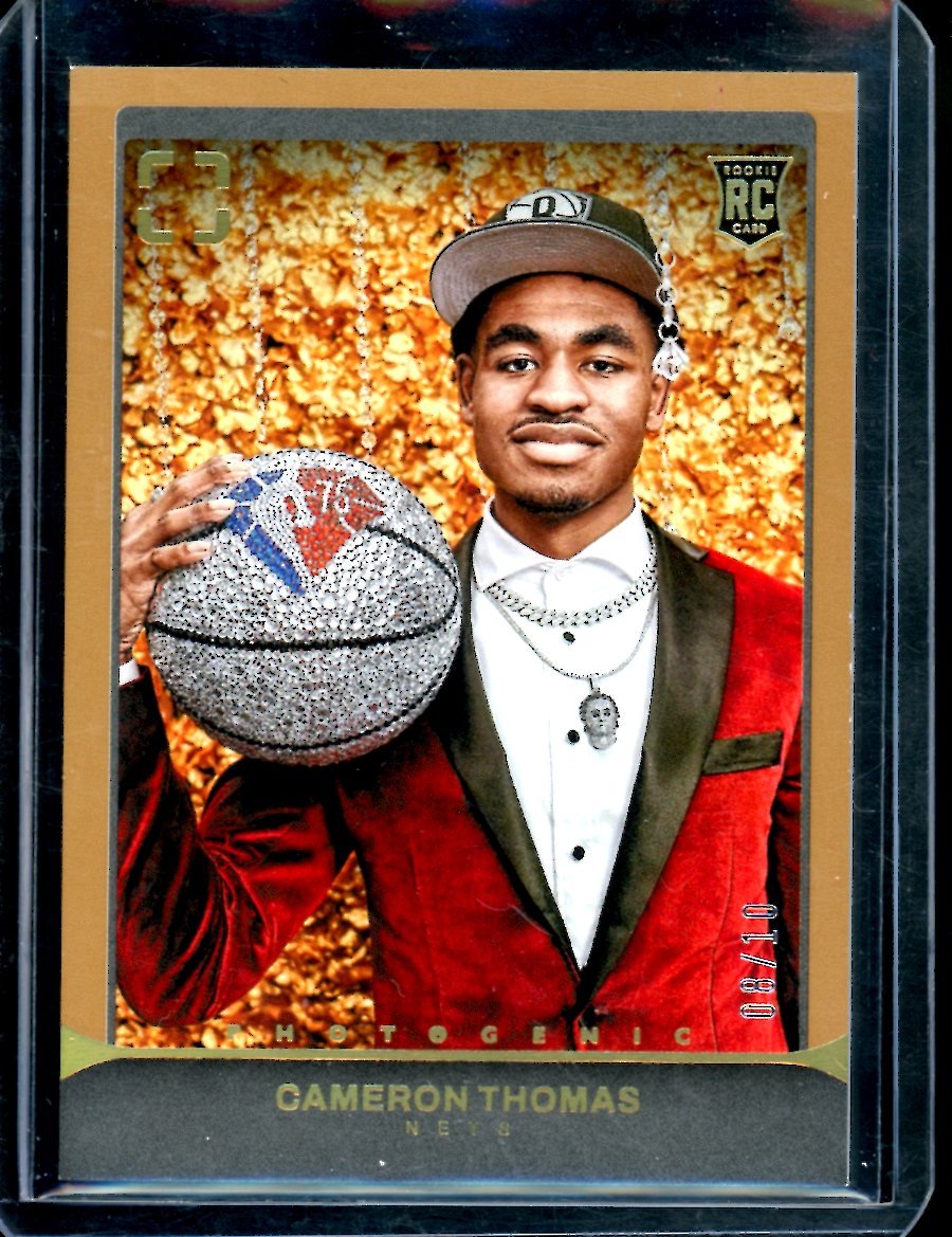 2021/22 Panini Photogenic Cam Thomas Rookie Gold /10 Nets