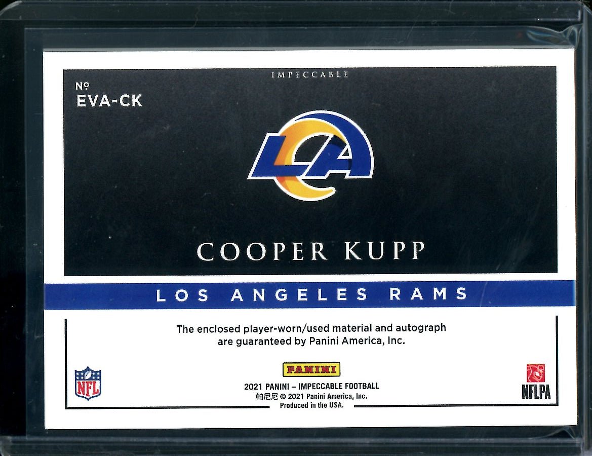 2021 Panini Impeccable Cooper Kupp Patch Auto /35 Rams