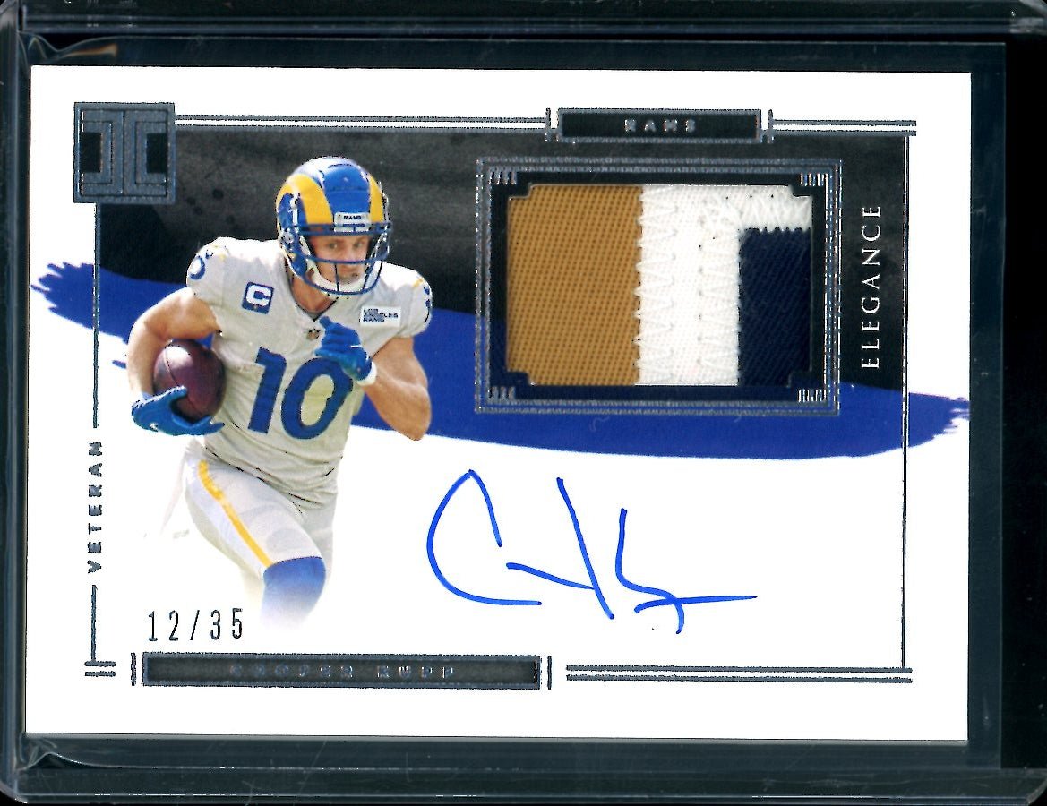 2021 Panini Impeccable Cooper Kupp Patch Auto /35 Rams