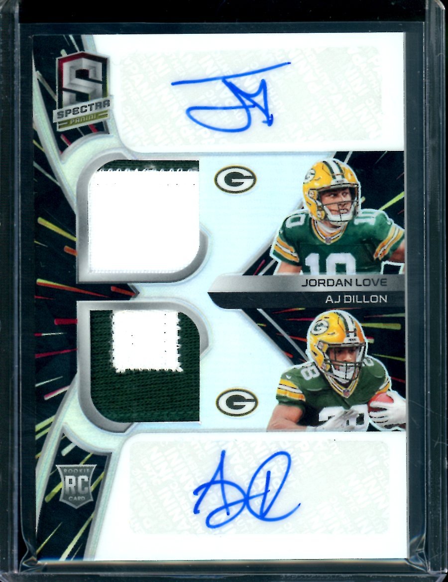 2020 Panini Spectra Jordan Love/AJ Dillon Dual Rookie RPA /30 Packers