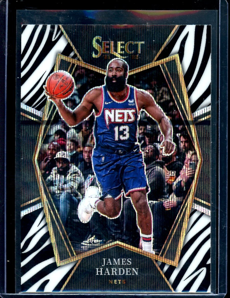 2021/22 Panini Select James Harden Zebra SSP Clippers