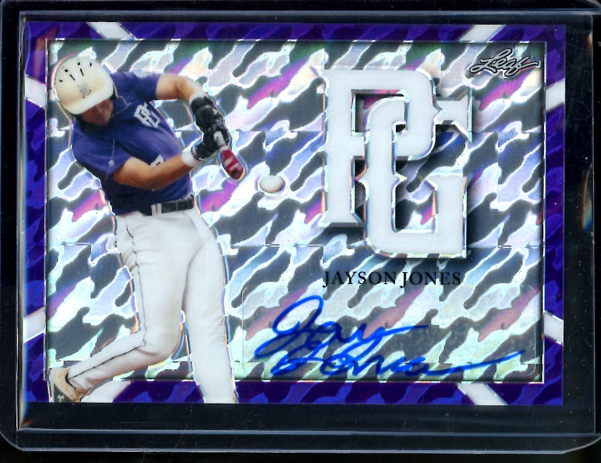 2021 Leaf Perfect Game Jayson Jones Auto Proof 1/1