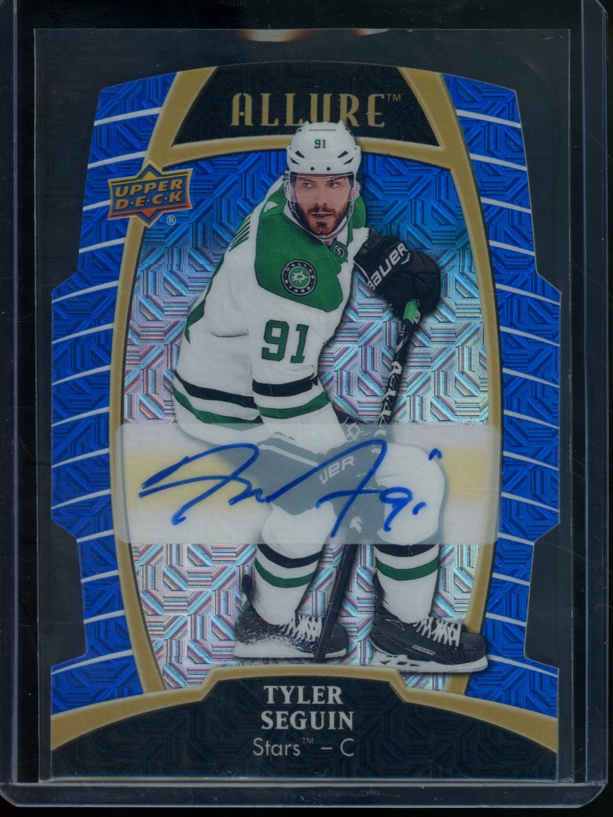 2020 Upper Deck Allure Tyler Seguin Blue Line Autograph /35 Stars
