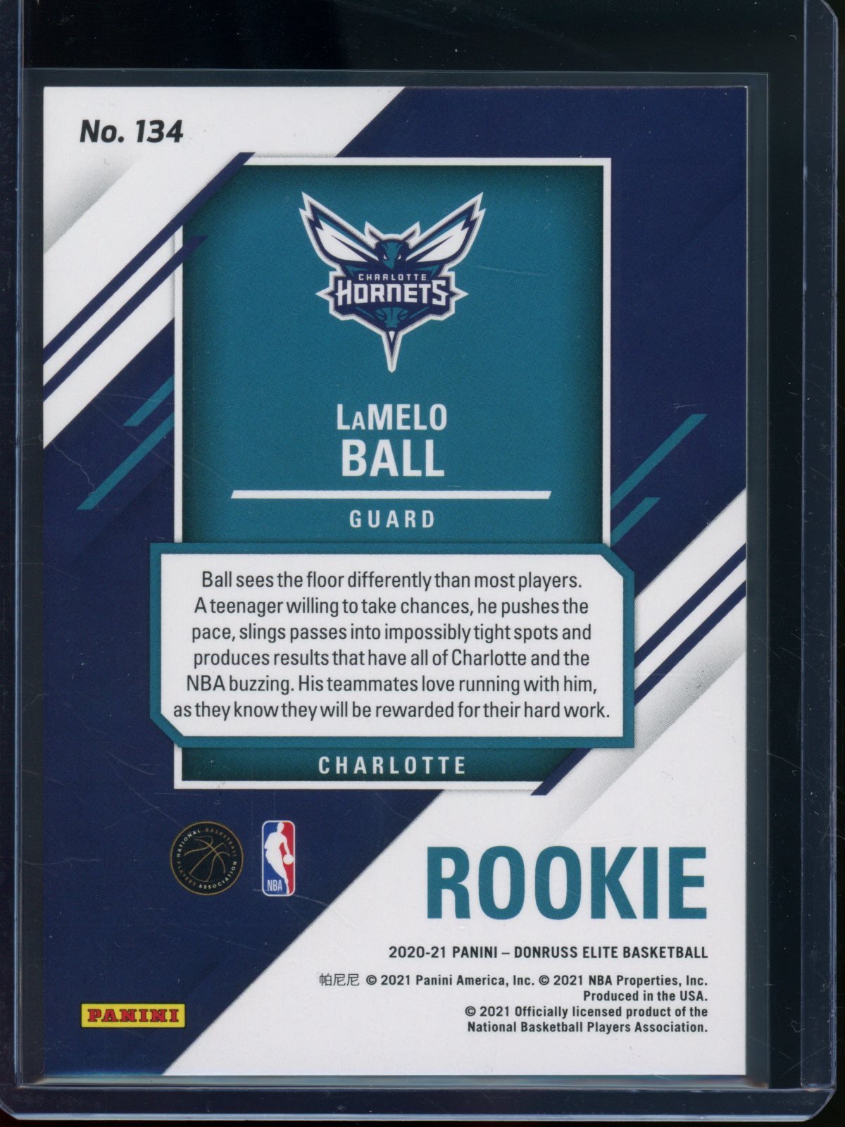 2020/21 Panini Elite LaMelo Ball Rookie RC Gold /10 Hornets