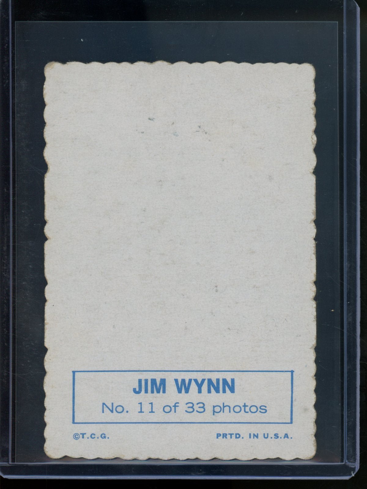 1969 Topps Deckle Jim Wynn 11/33 Colts