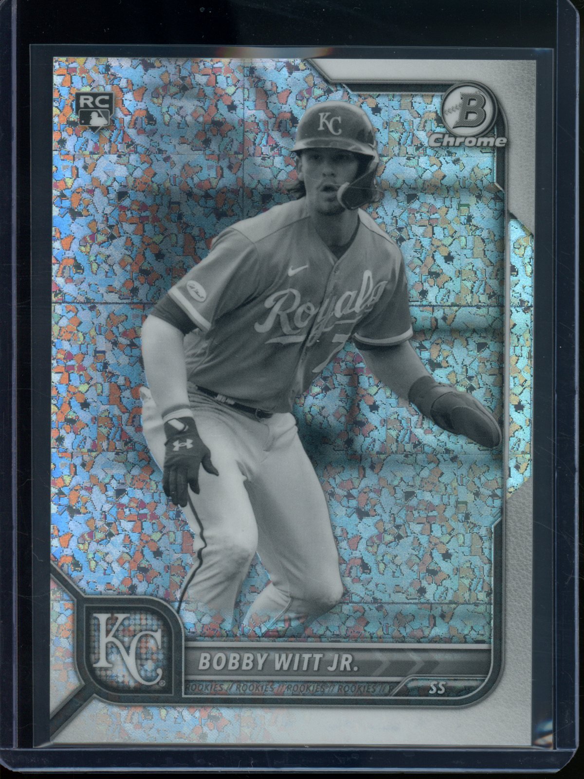 2022 Bowman Chrome Bobby Witt Jr Rookie RC Mini-Diamond Refractor /199 Royals