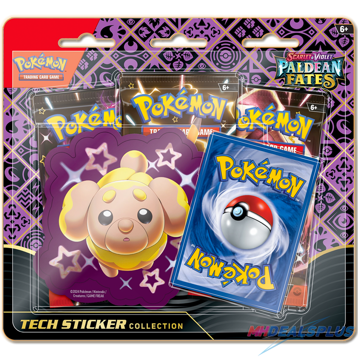 Pokemon Paldean Fates Tech Sticker Collection Set of 3