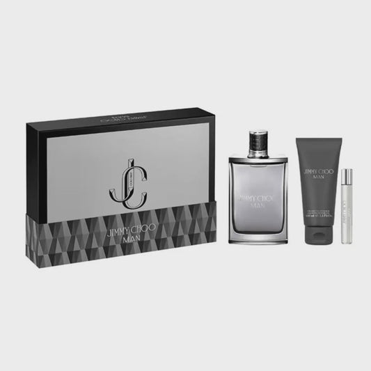 Jimmy Choo Man Set 3.3oz EDT & .25oz EDT & 3.3oz SG