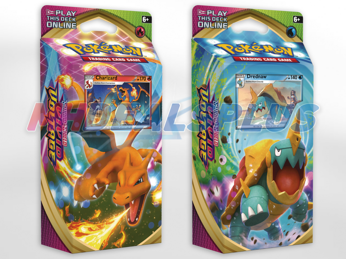 Pokemon TCG Vivid Voltage Charizard & Drednaw Theme Decks - Set of 2